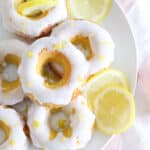 glazed lemon cake donuts