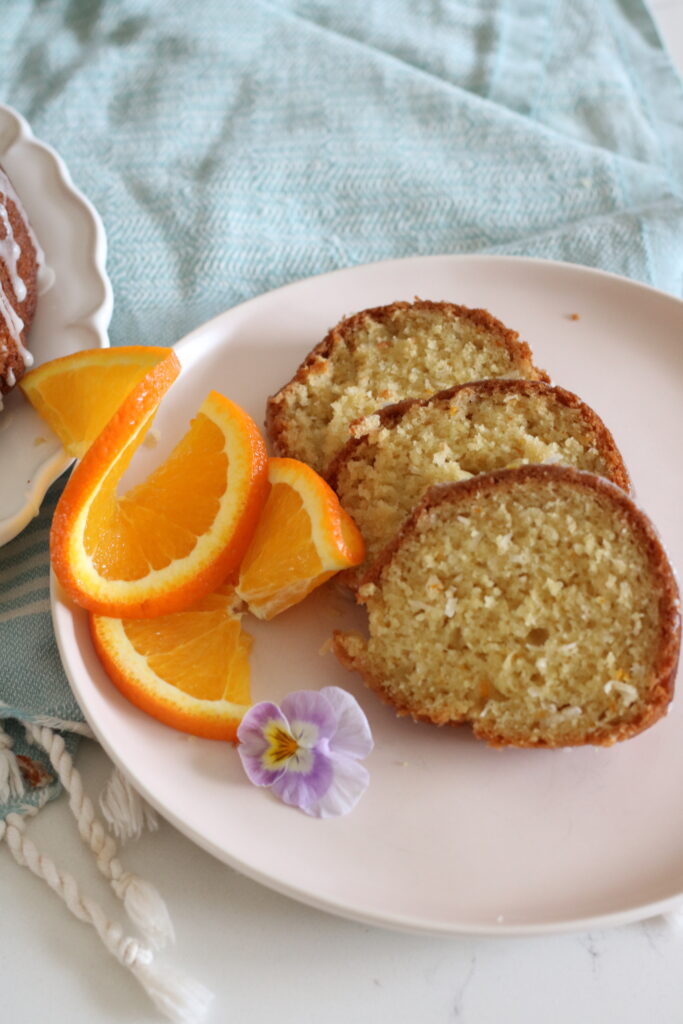 Vegan Orange Coconut Bundt Cake