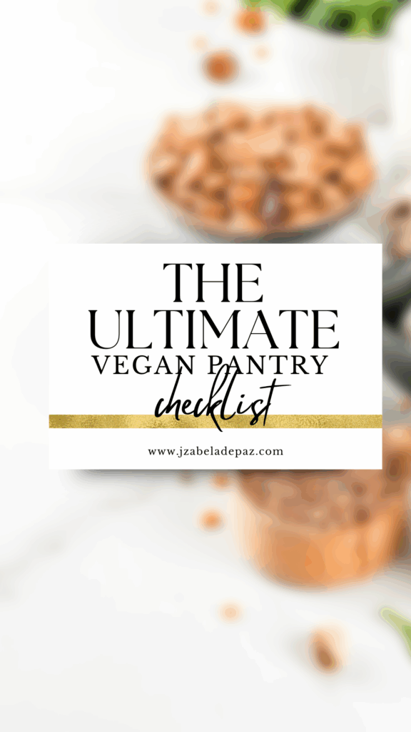 the ultimate vegan pantry checklist
