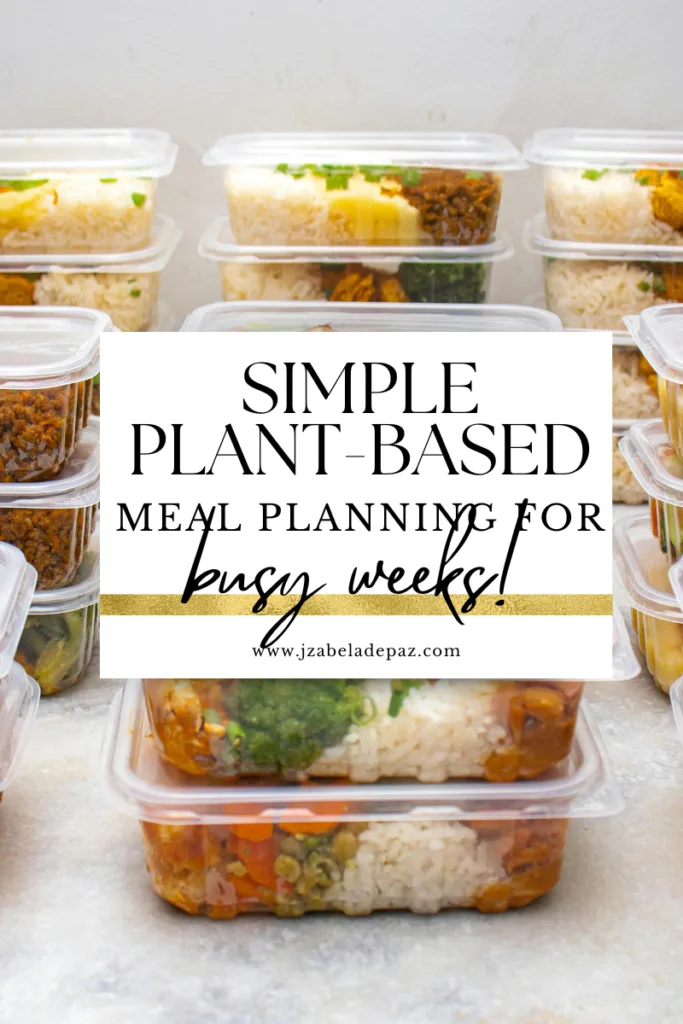 Simple Plant-Based Meal Planning Template for Busy Weeks