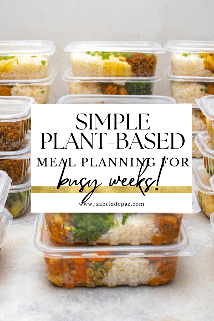 Simple Plant-Based Meal Planning Template for Busy Weeks Simple Plant-Based Meal Planning Template for Busy Weeks