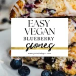 easy vegan blueberry scones