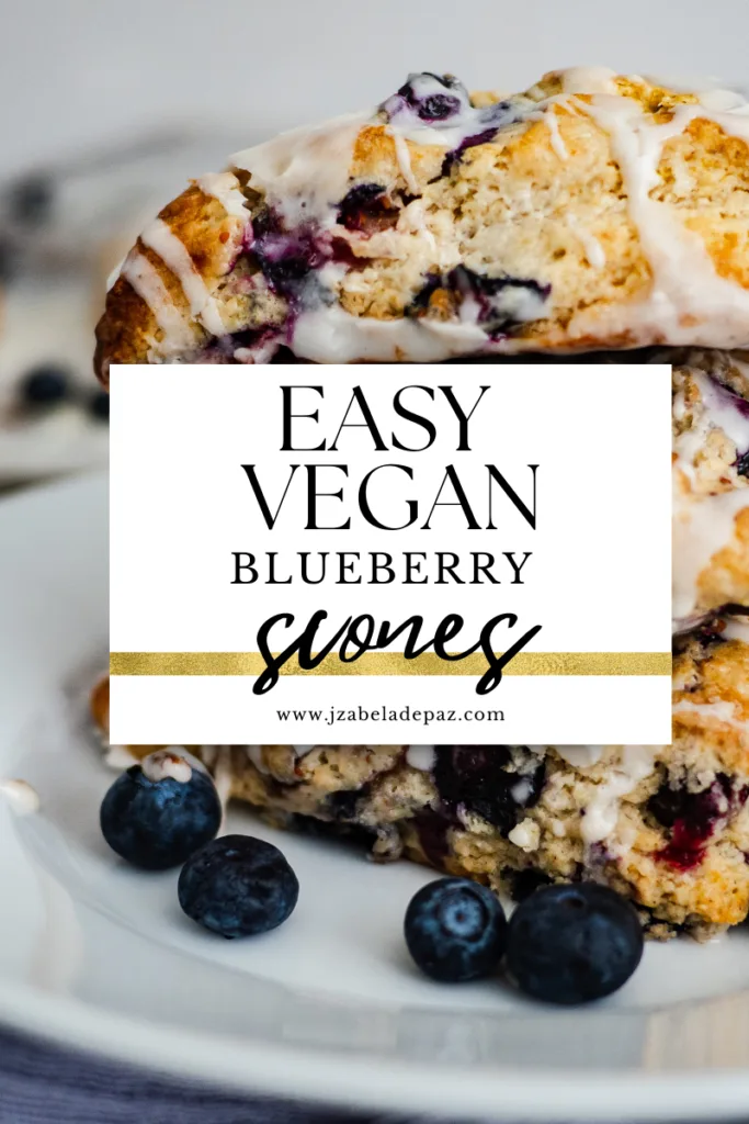 easy vegan blueberry scones